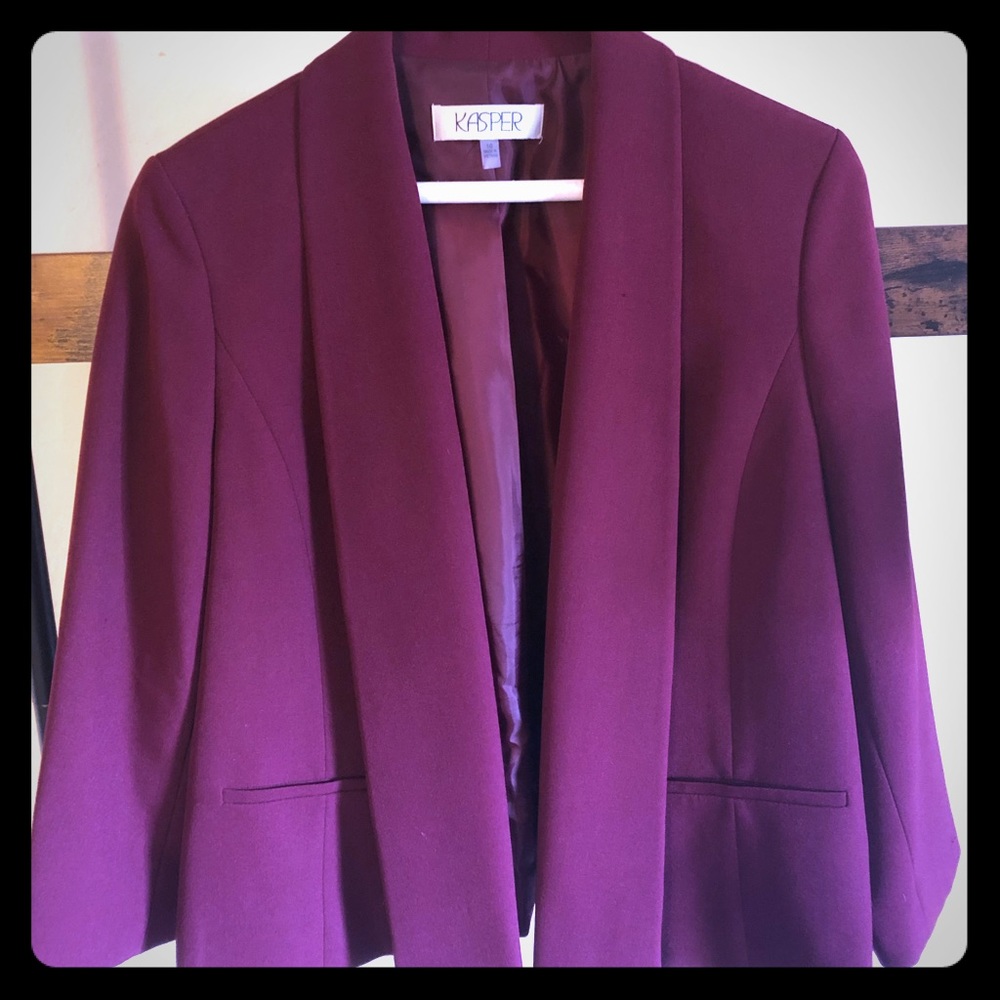 Kasper Blazer (burgundy)